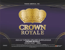 Load image into Gallery viewer, 2023/24 Panini Crown Royale Euroleague Basketball Hobby Box