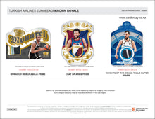 Load image into Gallery viewer, 2023/24 Panini Crown Royale Euroleague Basketball Hobby Box