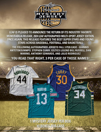 2024 Leaf Autograph Mystery Jersey Multi-Sport Edition Box