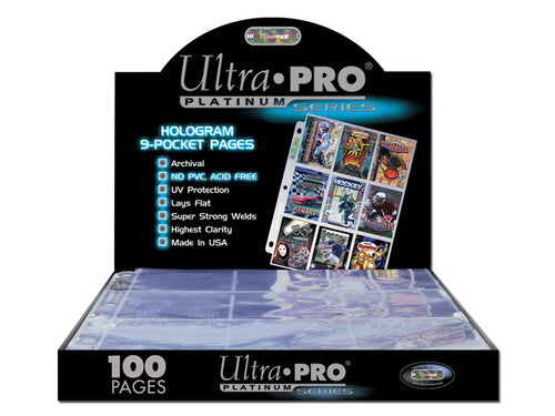 Ultra-Pro 9-Pocket Platinum Page Box of 100