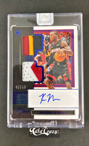 Kendrick Nunn (Miami Heat) - Rookie Patch Autograph 47/49 - One and One 2019/20