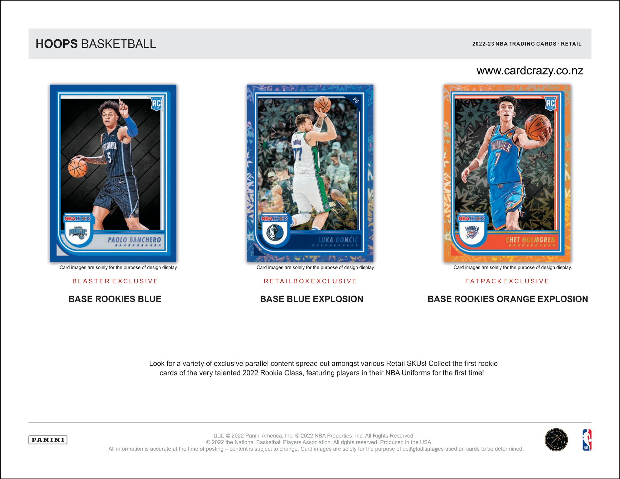 Panini 2022-2023 Hoops NBA Fat Pack SP-PAN223BKTHFP - Best