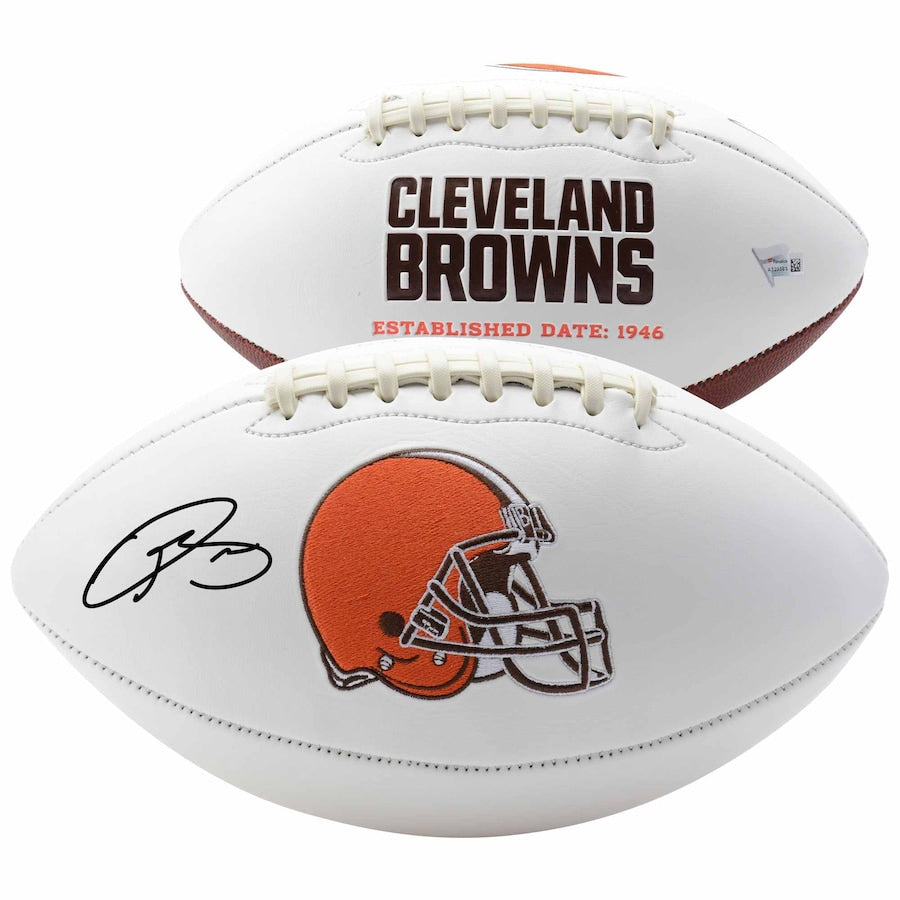 odell beckham jr cleveland browns autographed duke pro football